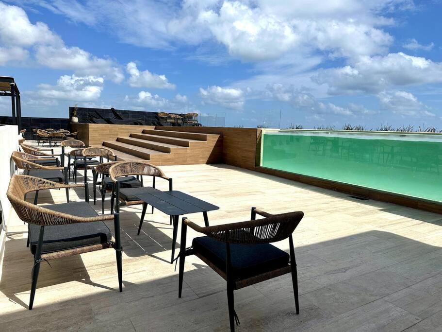 1br Modern Loft With Pool View, Rooftop & Gym Apartamento Playa del Carmen