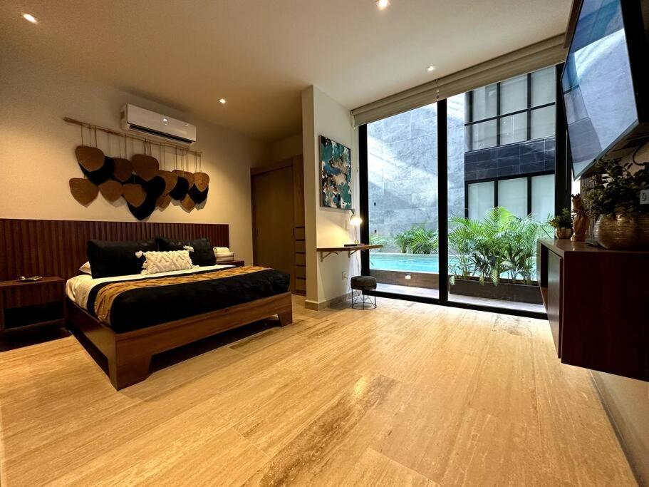 1br Modern Loft With Pool View, Rooftop & Gym Apartamento Playa del Carmen